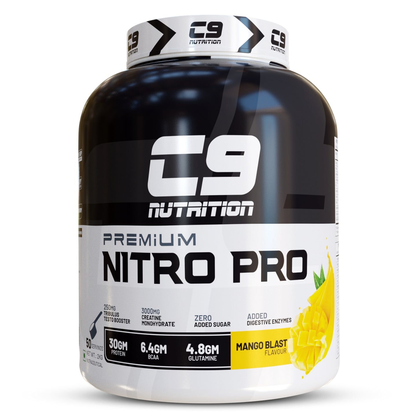 Nitro Pro L-Glutamine Whey Protein, 2kg | 30g Protein | 6.4g BCAA | 4.8g Glutamine