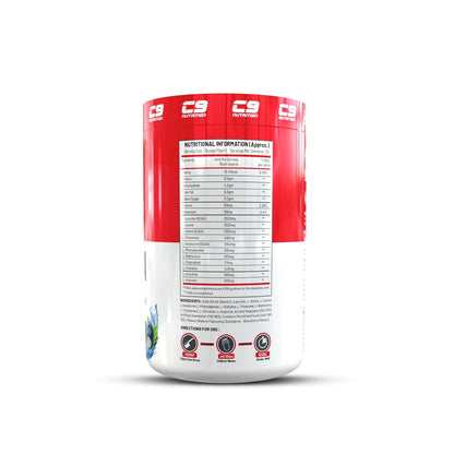 C9 Nutrition BCAA + EAA Powder | 5000mg BCAA, 9000mg EAA | Sugar-Free | 30 Servings | Vegetarian | 300g