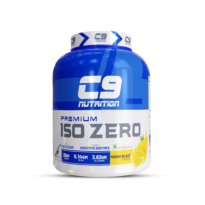 C9 Nutrition ISO ZERO Whey Isolate 26g Protein | Vegetarian | 5.14g BCAA | 3.83g Glutamine | Gluten-Free & Lab Tested