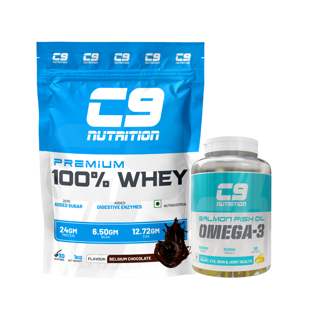 C9 Nutrition 100% Whey Protein | 24g Protein | 6.50g BCAA | Zero Sugar | Gluten-Free | ISO9001/GMP Certified