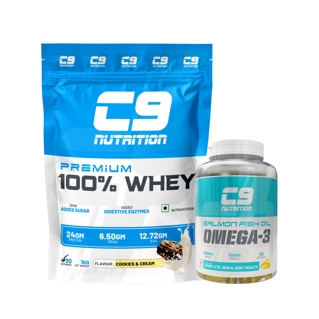 C9 Nutrition 100% Whey Protein | 24g Protein | 6.50g BCAA | Zero Sugar | Gluten-Free | ISO9001/GMP Certified