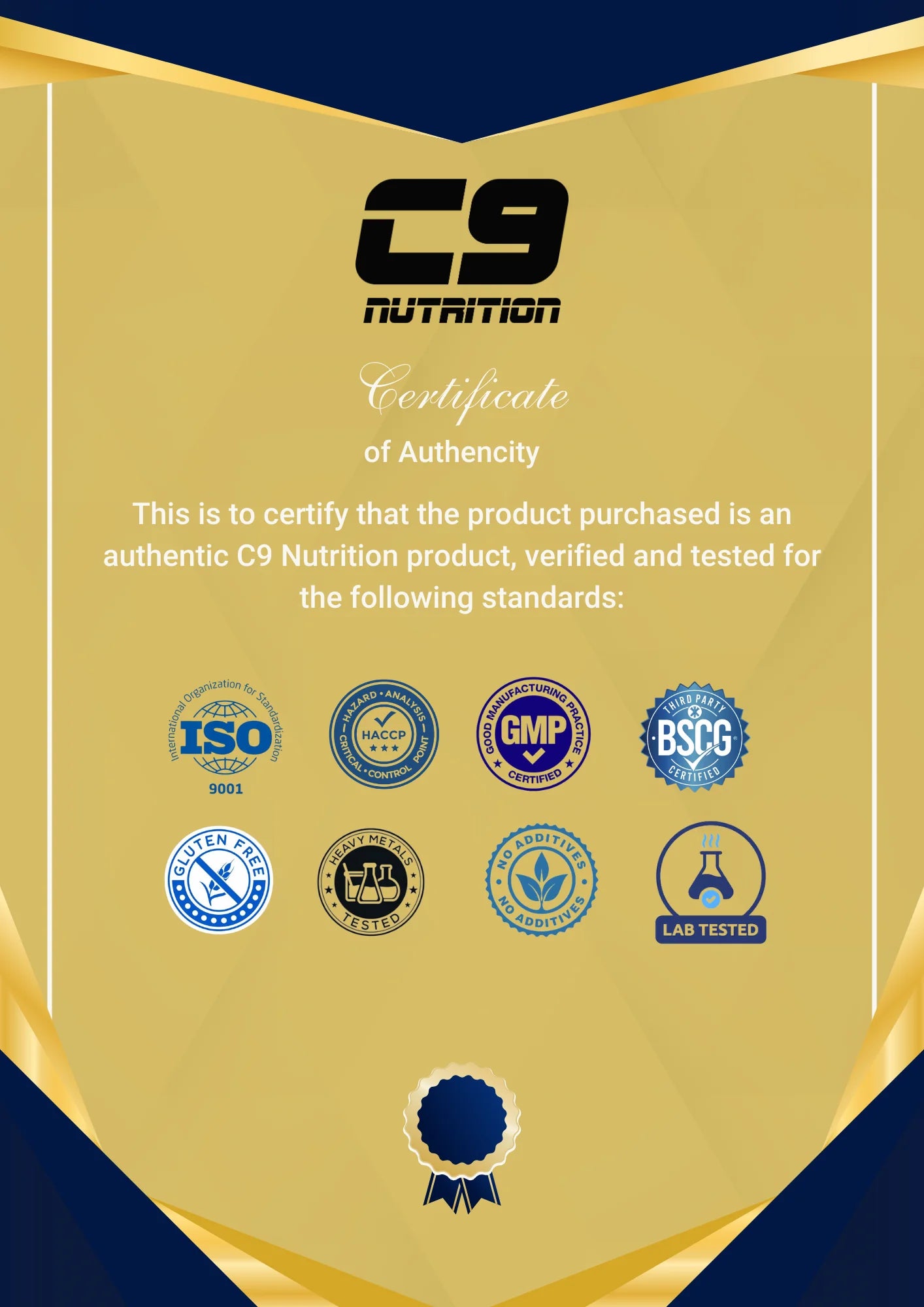 Authenticity Certificate