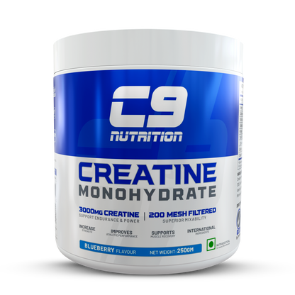 C9 Nutrition Pure Micronized Creatine Monohydrate | Increased Muscle Mass | Unflavoured | Gluten-Free | GMP Certified | Heavy Metal Tested