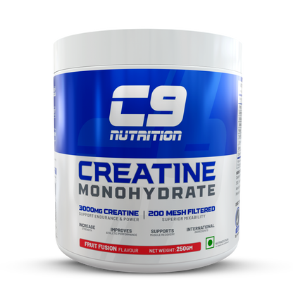 C9 Nutrition Pure Micronized Creatine Monohydrate | Increased Muscle Mass | Unflavoured | Gluten-Free | GMP Certified | Heavy Metal Tested