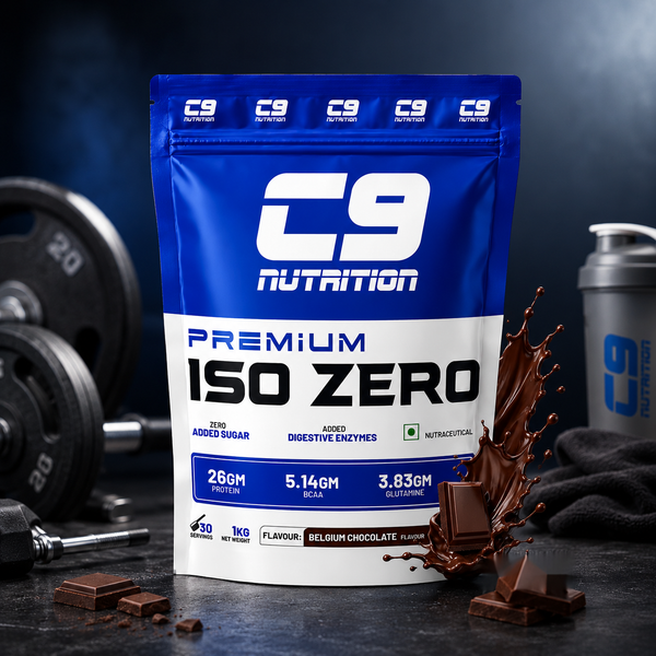 Nutrition ISO ZERO Whey Isolate 26g Protein | Vegetarian | 5.14g BCAA | 3.83g Glutamine | Gluten-Free & Lab Tested
