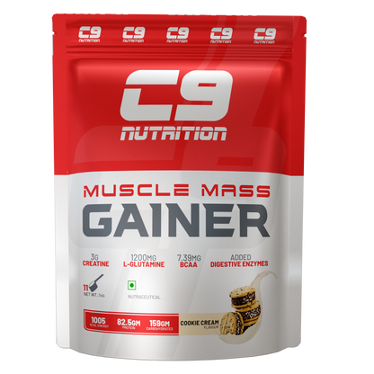 Muscle Mass Gainer | 82.5g Protein | 1005 Kcal | 159g Carbs | 1kg & 3kg