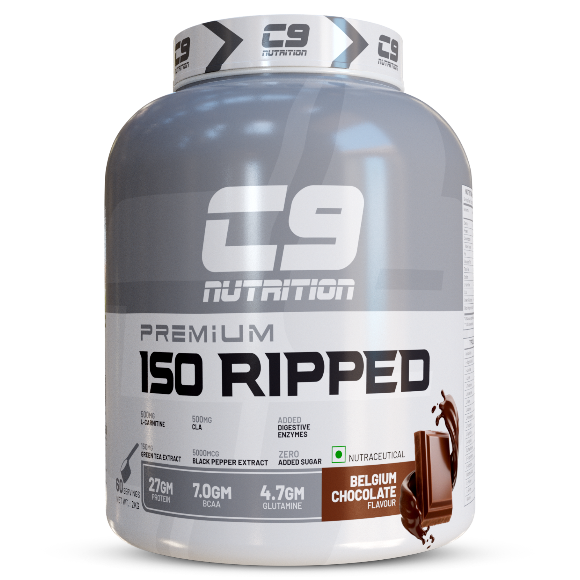 Iso Lean Ripped Iso Ripped Whey Protein Isolate | 27g Protein, 7g BCAA – C9 Nutrition