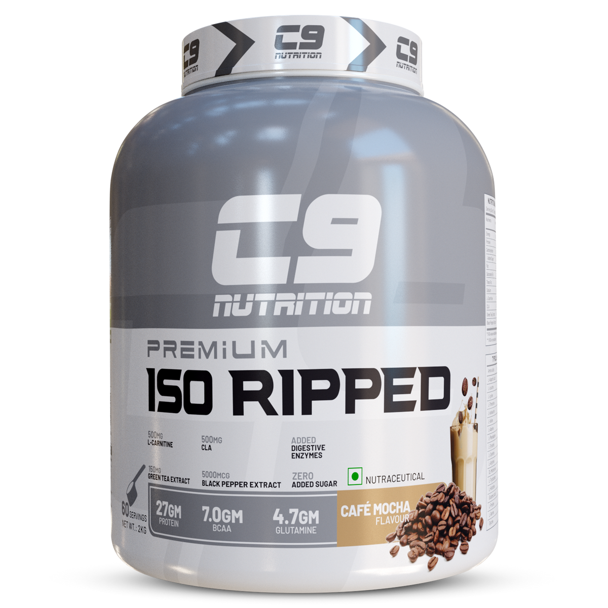 Whey Ripped Iso Ripped Whey Protein Isolate | 27g Protein, 7g BCAA – C9nutrition