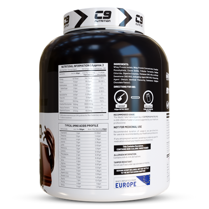 Nitro Pro L-Glutamine Whey Protein, 2kg, 50 Servings | 30g Protein | 6.4g BCAA | 4.8g Glutamine