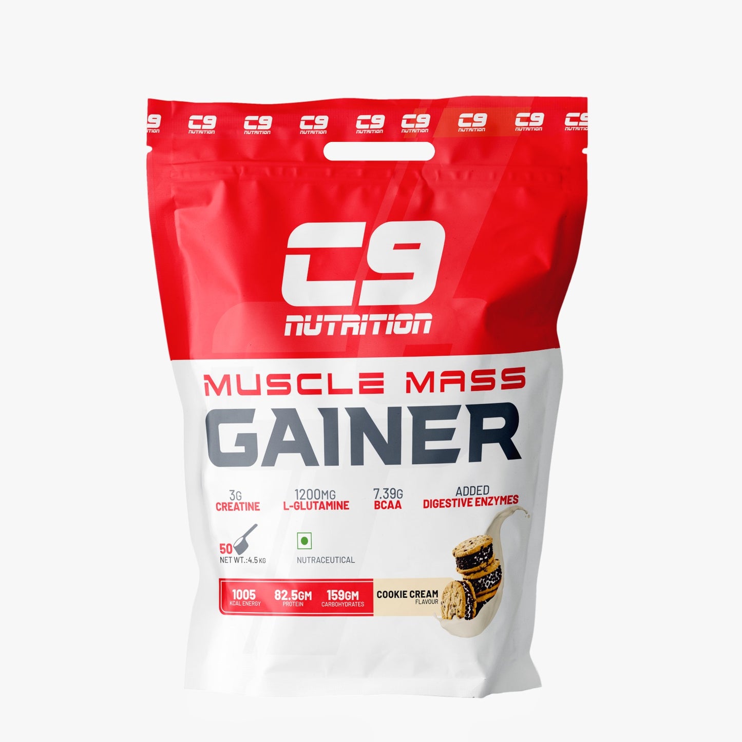 Muscle Mass Gainer | 82.5g Protein | 1005 Kcal | 159g Carbs | 1kg, 3kg & 4.5kg
