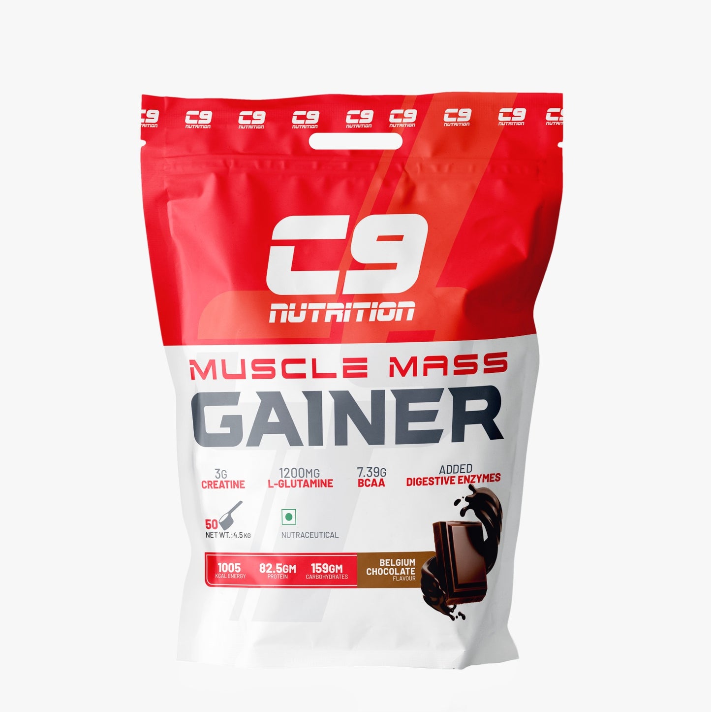 Muscle Mass Gainer | 82.5g Protein | 1005 Kcal | 159g Carbs | 1kg, 3kg & 4.5kg