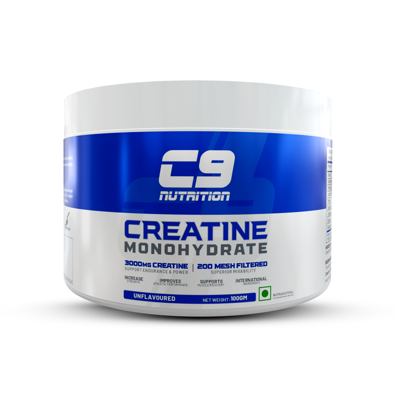 C9 Nutrition Pure Micronized Creatine Monohydrate | Increased Muscle Mass | Gluten-Free | GMP Certified | Heavy Metal Tested