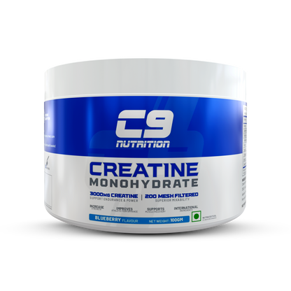C9 Nutrition Pure Micronized Creatine Monohydrate | Increased Muscle Mass | Unflavoured | Gluten-Free | GMP Certified | Heavy Metal Tested