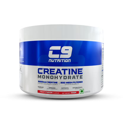C9 Nutrition Pure Micronized Creatine Monohydrate | Increased Muscle Mass | Unflavoured | Gluten-Free | GMP Certified | Heavy Metal Tested