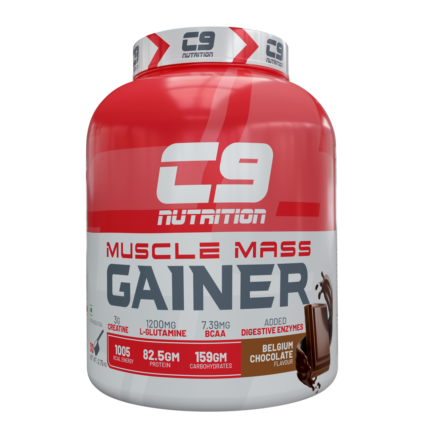 Muscle Mass Gainer | 82.5g Protein | 1005 Kcal | 159g Carbs | 1kg, 2.75kg & 4.5kg