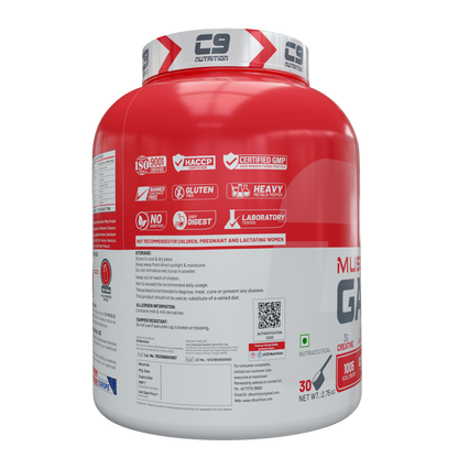 Muscle Mass Gainer | 82.5g Protein | 1005 Kcal | 159g Carbs | 1kg, 2.75kg & 4.5kg
