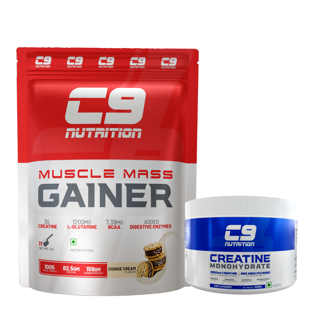Muscle Mass Gainer | 82.5g Protein | 1005 Kcal | 159g Carbs | 1kg & 3kg