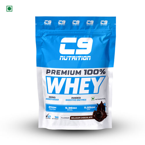 Nutrition 100% Whey Protein | 24g Protein | 6.50g BCAA | Zero Sugar | Gluten-Free | ISO9001/GMP Certified